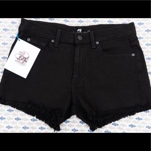 7 For all Mankind Cut off shorts (Black)